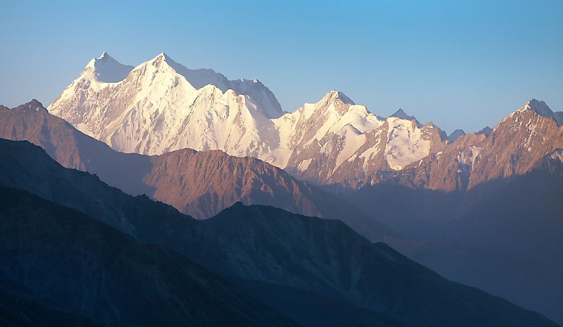 The Hindu Kush mountains in Afghanistan. 