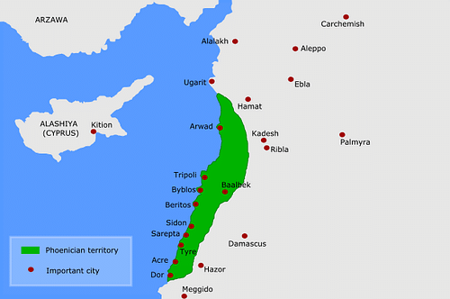 Map of Phoenicia