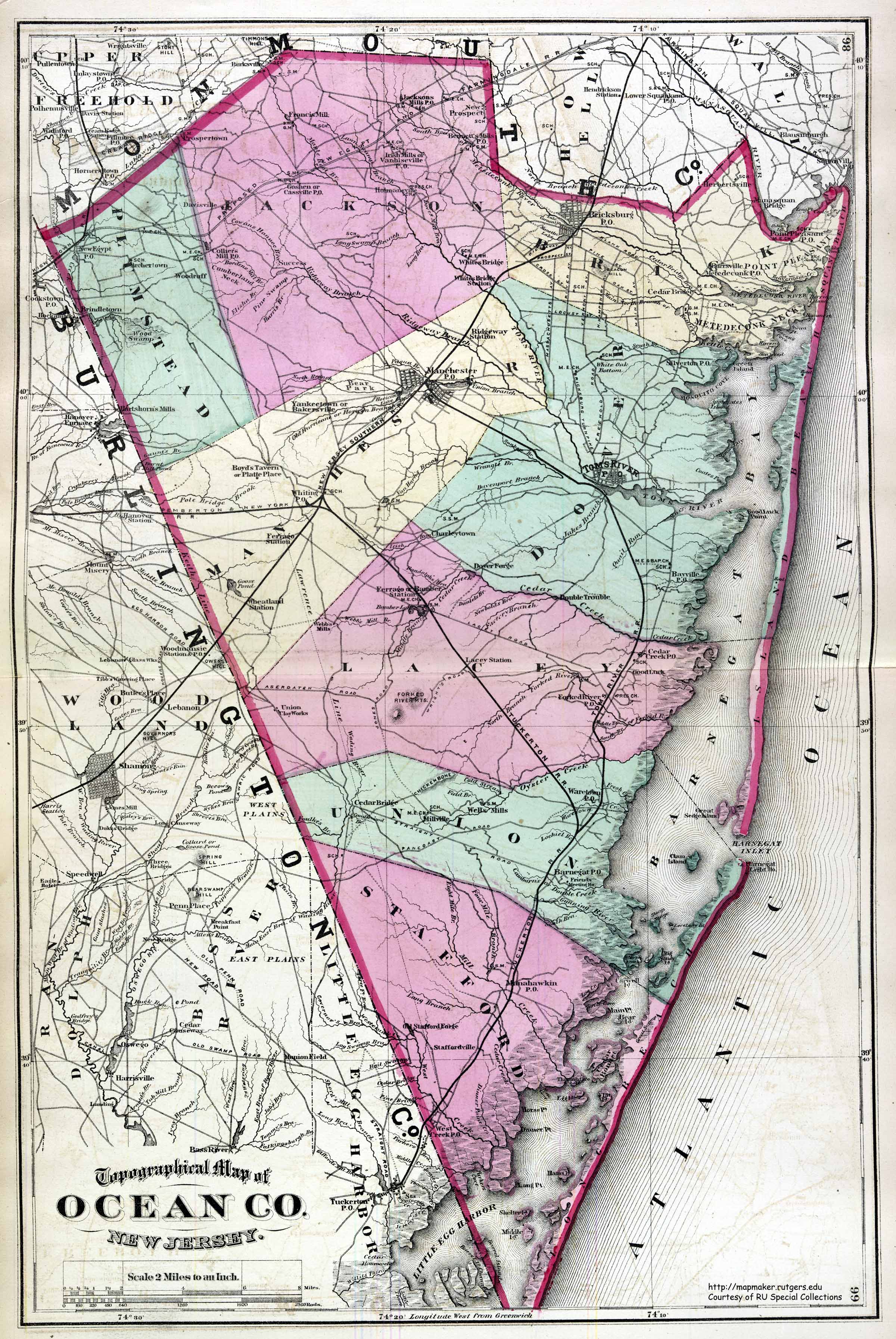 Maps - Ocean County NJ, 1872