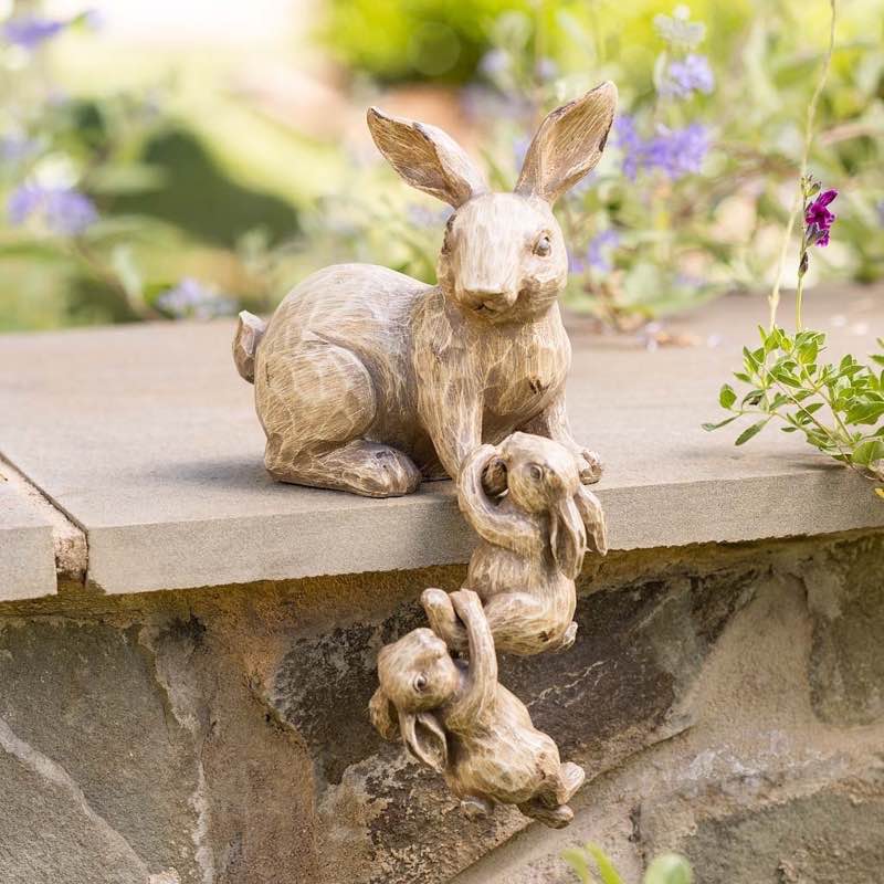 Mama and Baby Bunnies Shelf Sitters