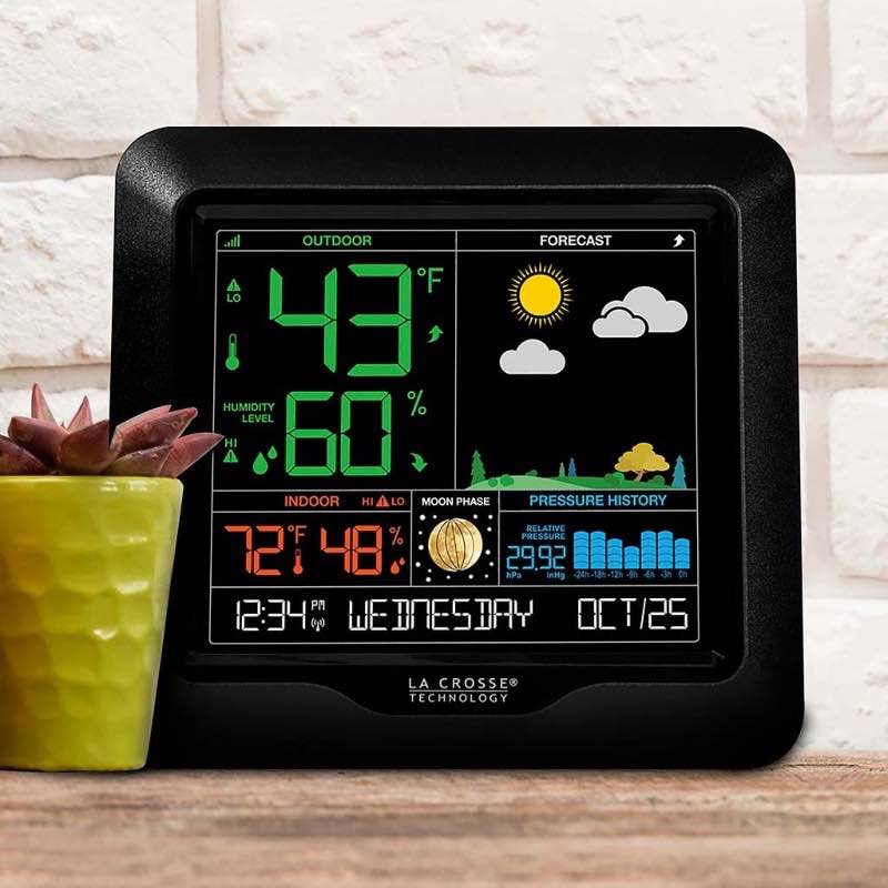 Wireless Color Weather Forecaster with Moon Phase