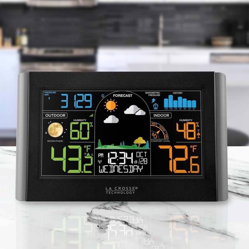 All-in-One Wireless Weather Forecast Station with Color Display