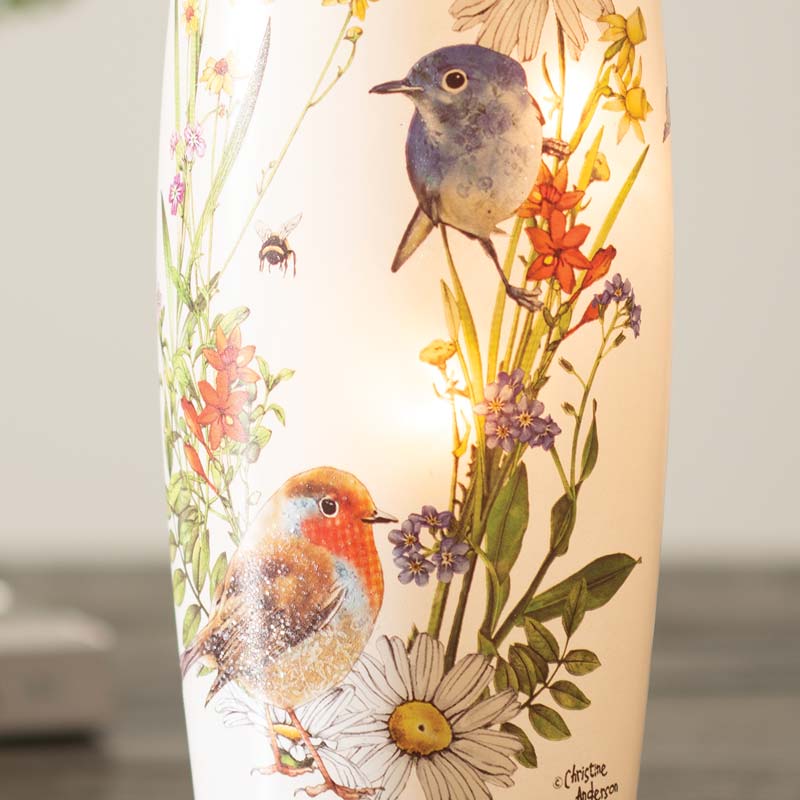 Spring Florals Lit Vase