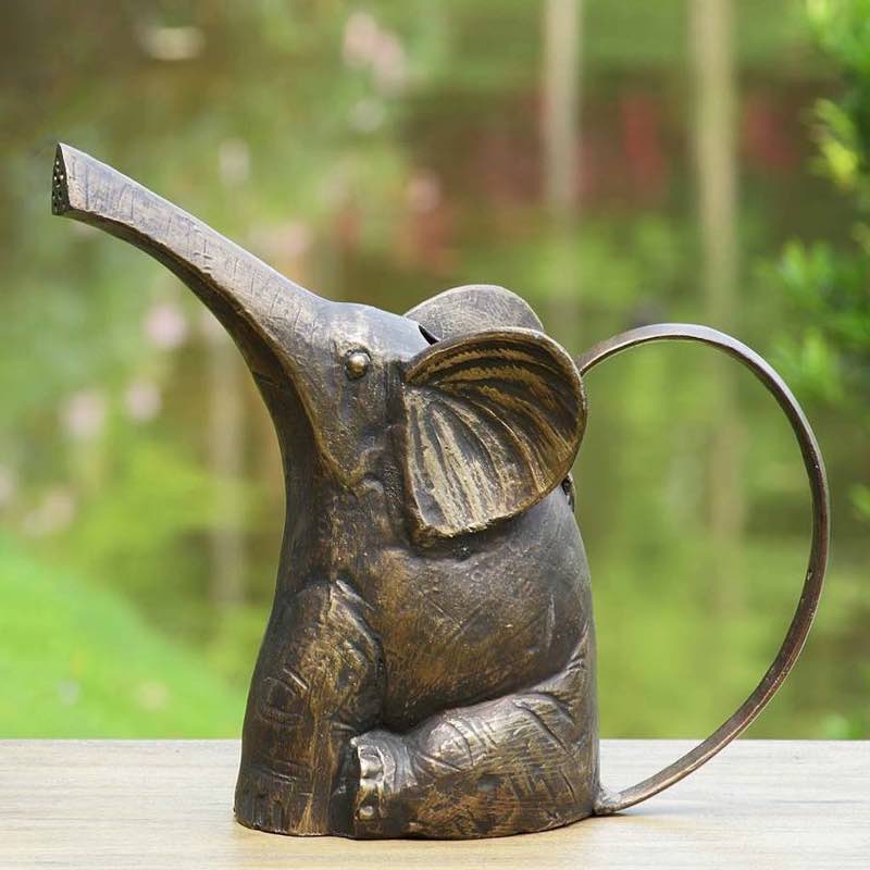 Handcrafted Metal Elephant Watering Can