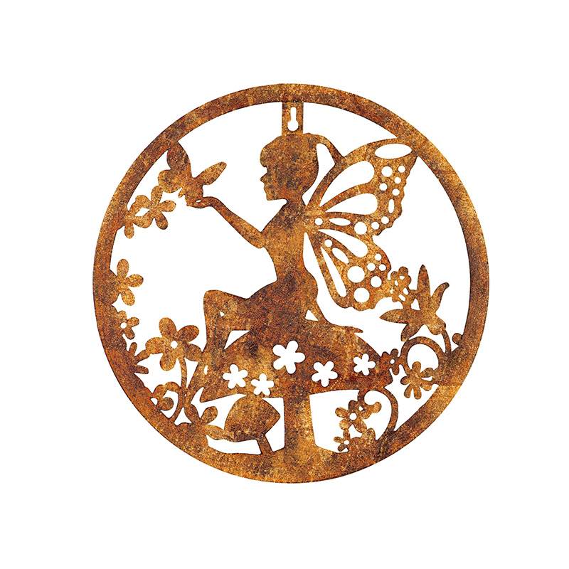 Rustic Metal Fairy Garden Hanging