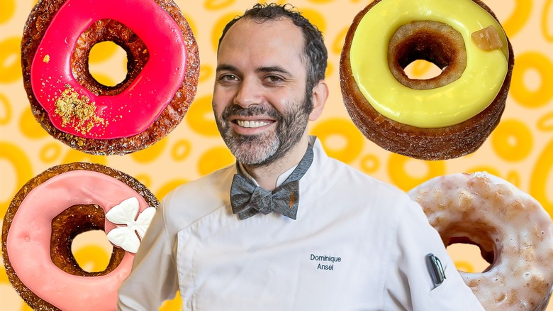 Dominique Ansel and various cronut flavors