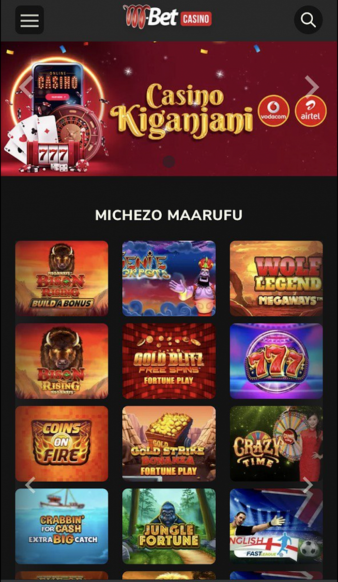 M-bet Tanzania Mobile Version