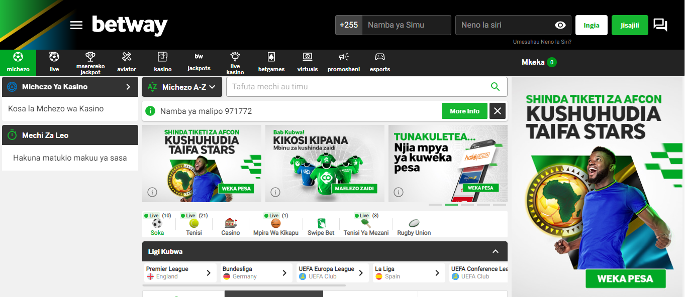 Betway Tanzania Image