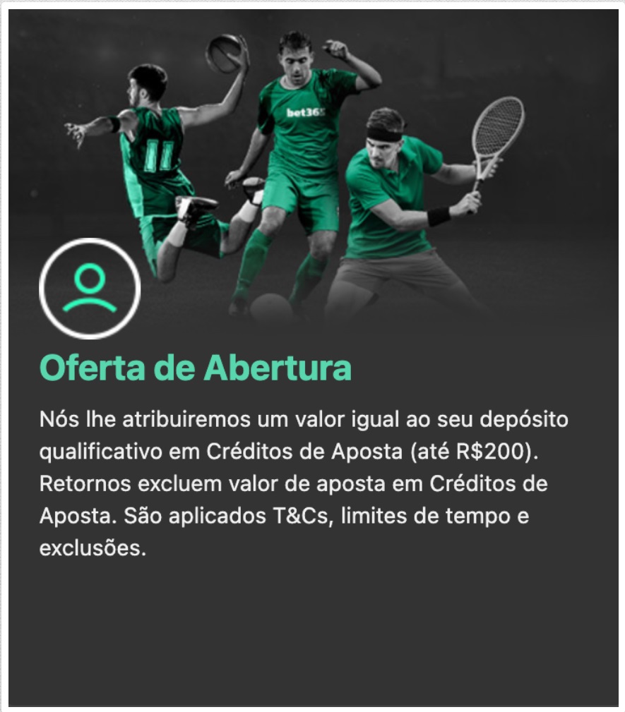 Bônus de Boas-vindas da Bet365 versão Desktop