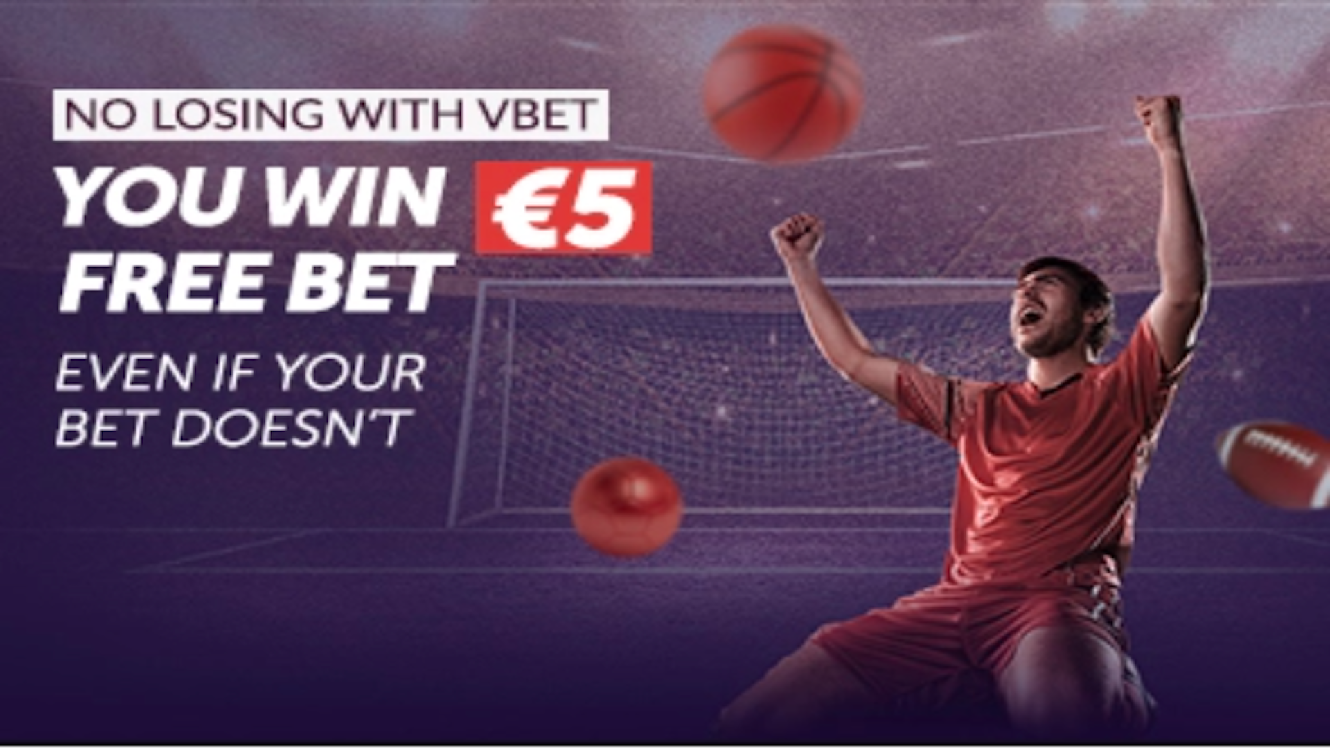 Vbet €5 Free Bet