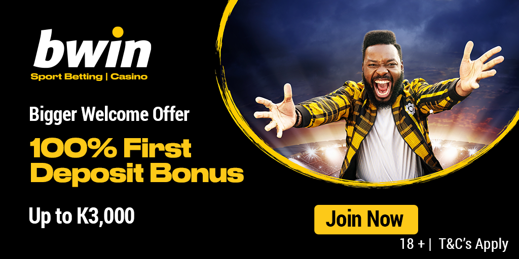 Bwin Zambia 100% First Deposit Bonus up to 3000 ZMW