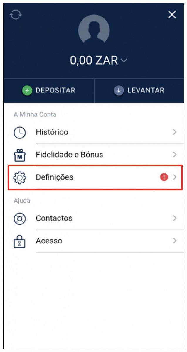 Verificar identidade na Marathonbet - passo 2