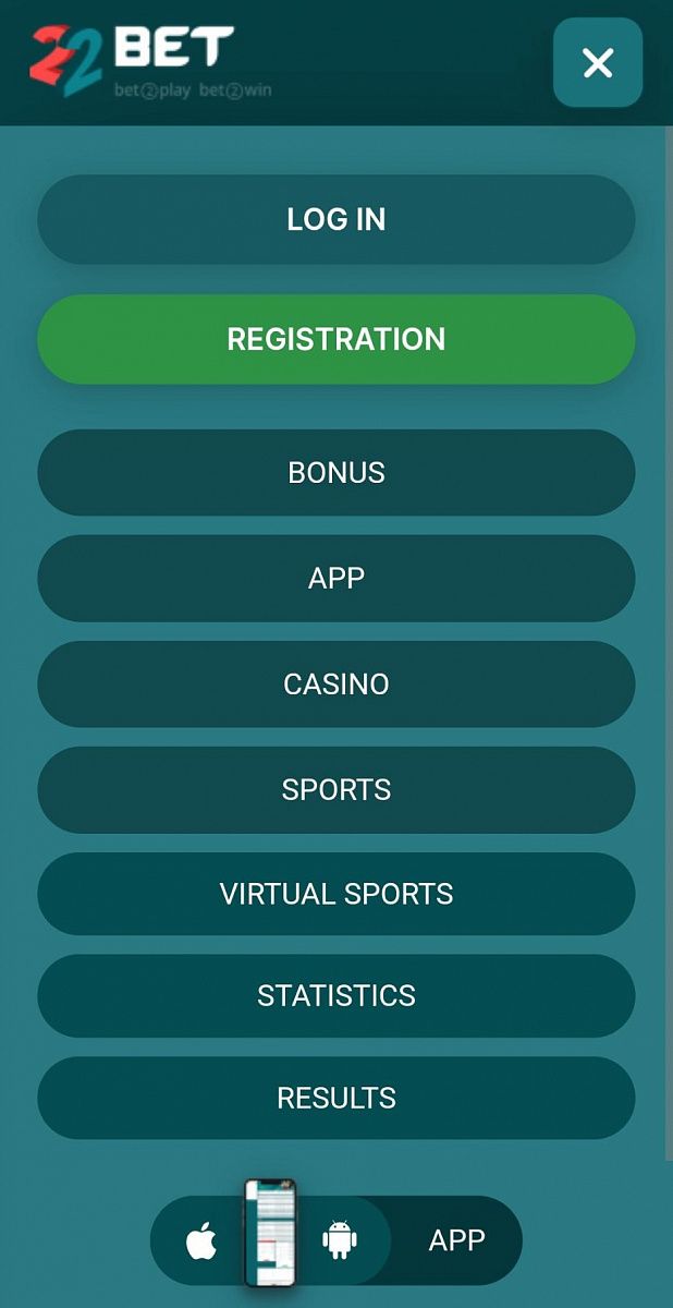 22Bet apk live casino 