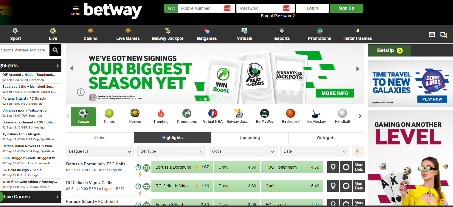 Visit The Betway Login Official Page 