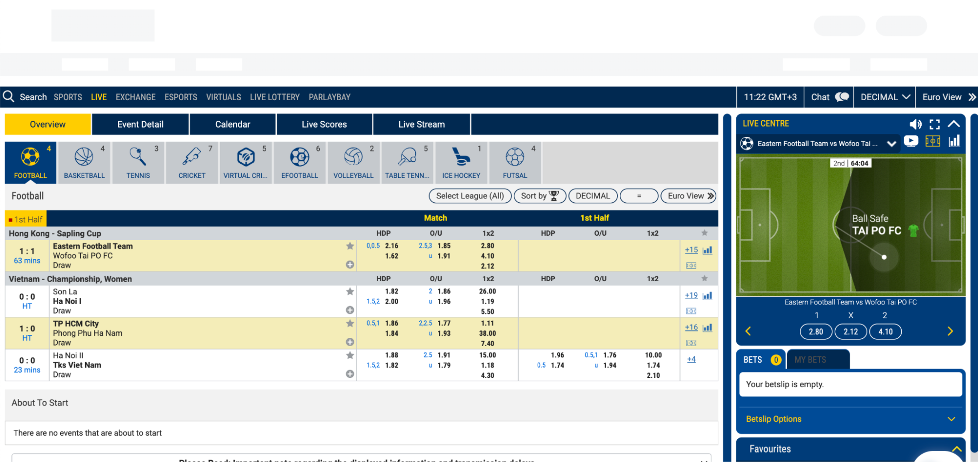 Nextbet live betting