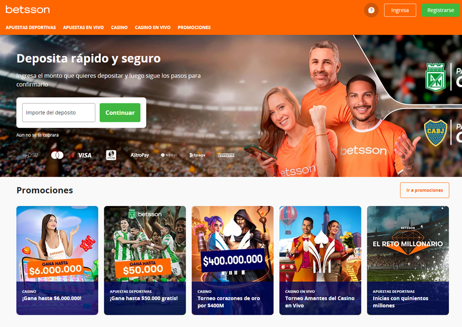 Nuevo sitio web de Colbet en Betsson