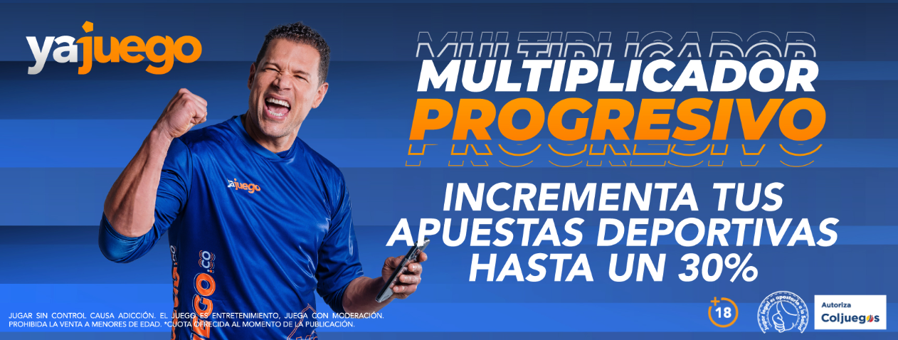 Multiplicador Progresivo de hasta 30% de ganancias en Yajuego