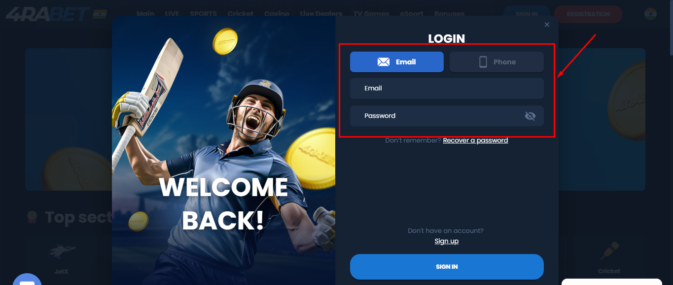 Provide Login Information