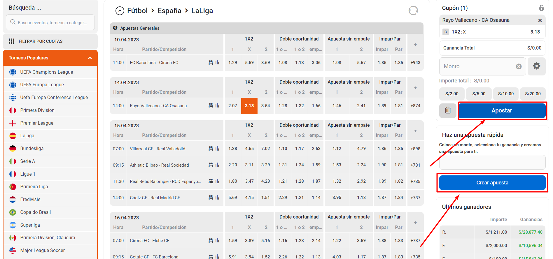 Apuestas en la casa Te apuesto