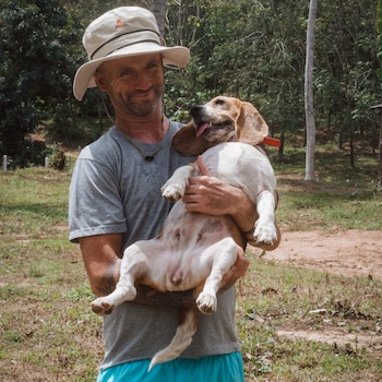 'Today, aged 44, I've no interest in money. Clothes on my back and flip flops on my feet are enough. I'm a natural introvert and happiest in my own company or with the dogs'