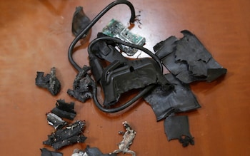 The charred remains of Hezbollah's communications devices