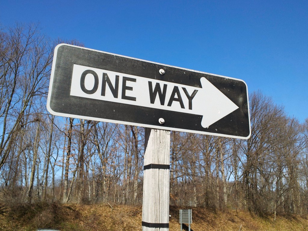 one way