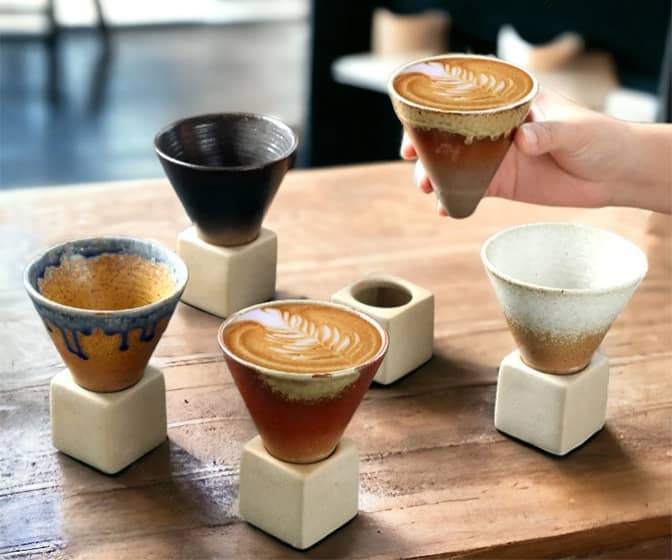 Japanese Ceramic Cone Cups