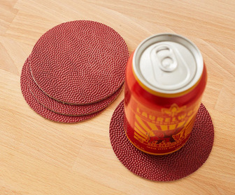 NFL Football Leather Coasters