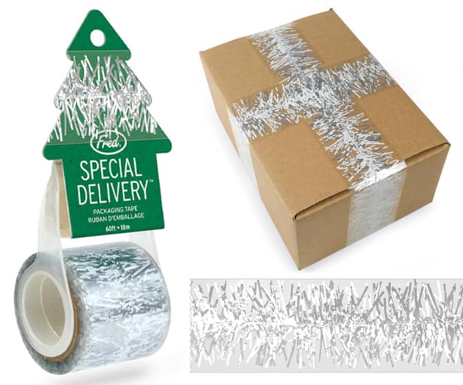 Silver Tinsel Packing Tape