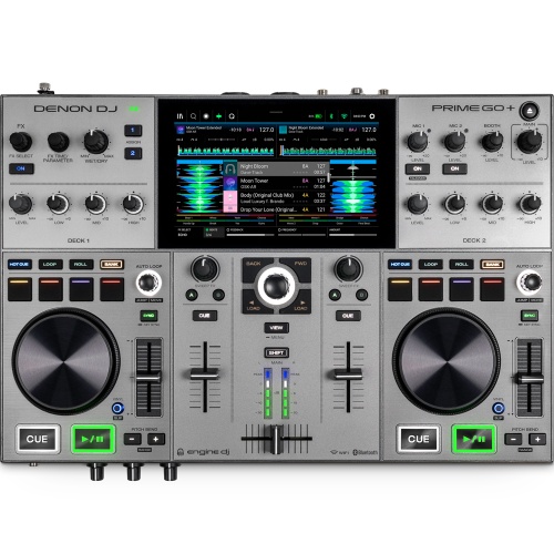 Denon DJ Prime GO+ (MK2), 2-Channel, Battery Powered Standalone DJ Controller with Stems