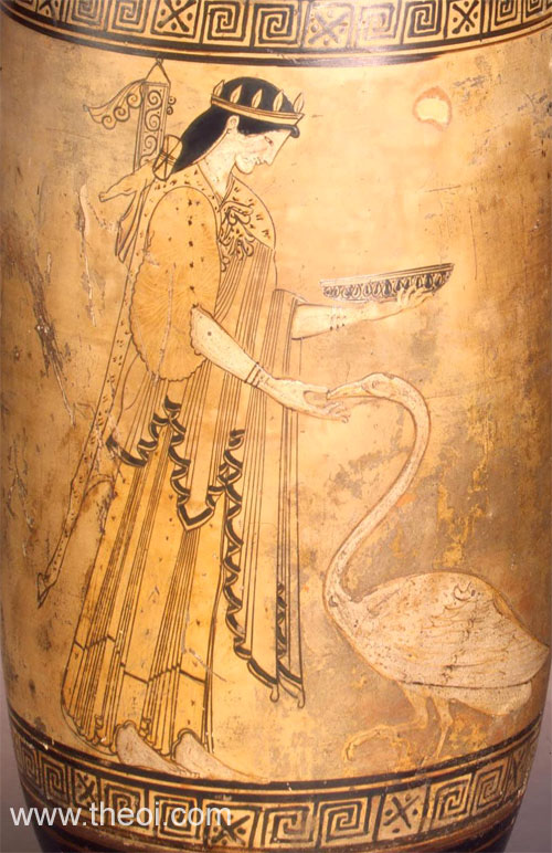 Artemis goddess of the hunt | Athenian red-figure lekythos C5th B.C. | State Hermitage Museum, Saint Petersburg