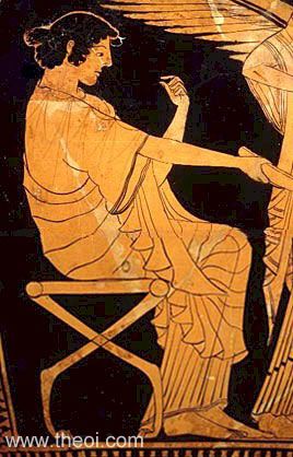 Amphitrite | Attic red figure vase painting