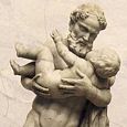 Thumbnail Silenus & Infant Dionysus Statue