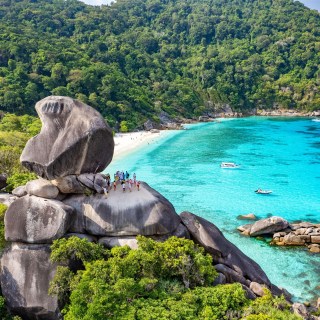 Visitors in the Similan Islands