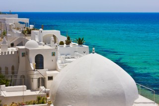 The beachfront in Hammamet, Tunisia