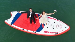 Couples can get married in the pool, or on a kayak or paddleboard