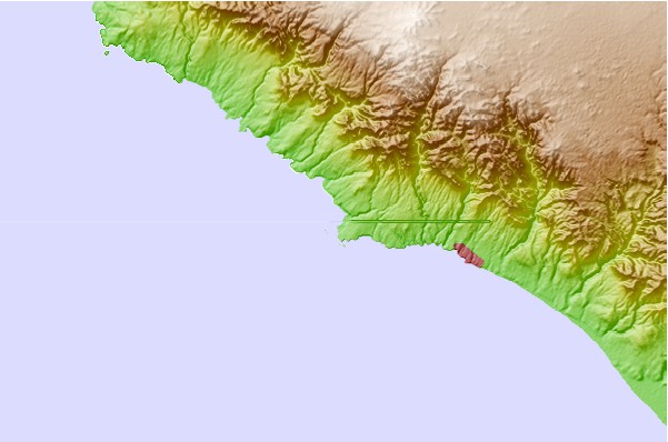 Tide stations located close to Matarani, Peru