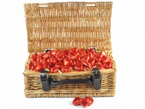 Caramel Truffle Hearts Wicker Hamper