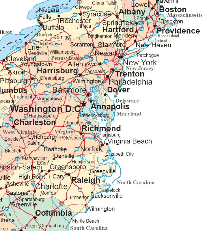 middle atlantic states