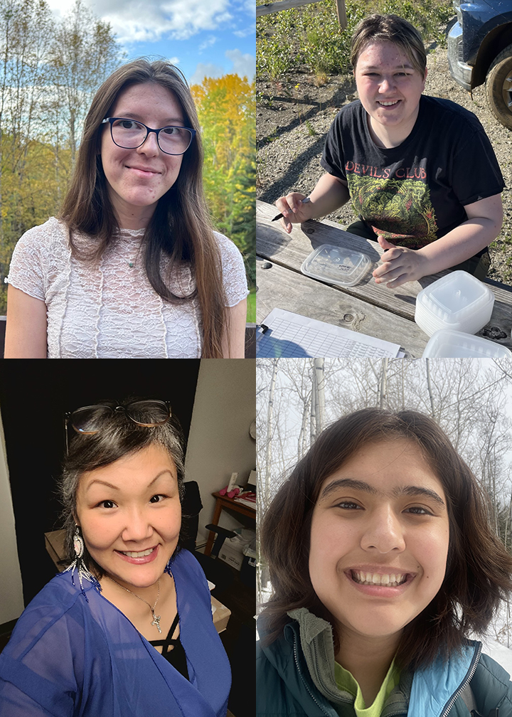 Photo collage of four URSA Fall 2023 Travel Award recipients