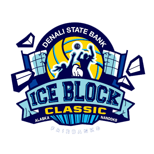 Alaska Nanooks Denali State Bank Ice Block Classic volleyball tournament logo