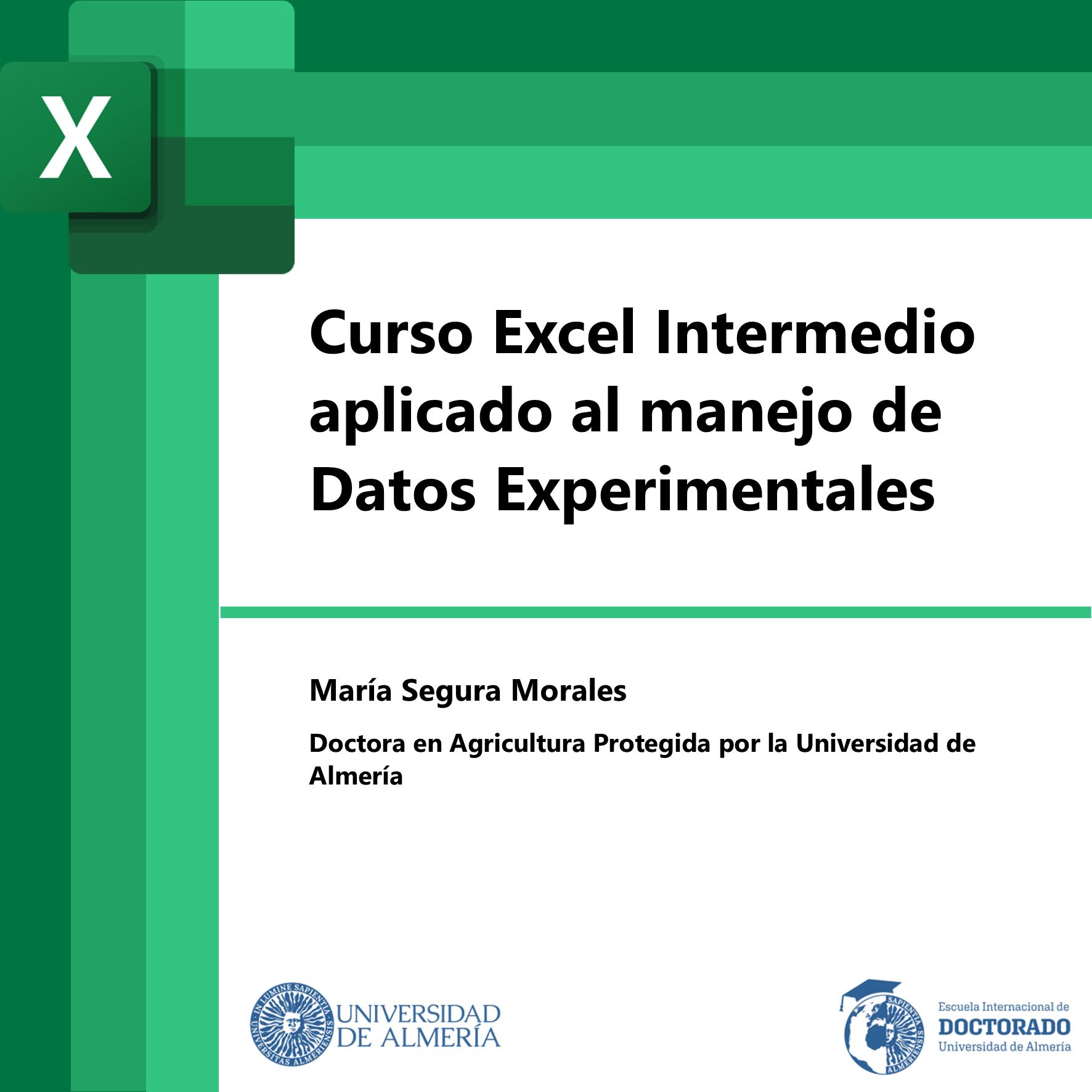 Curso Excel para manejo de datos experimentales