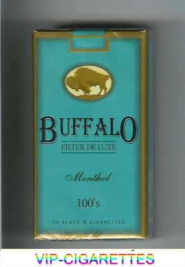 Buffalo Menthol 100s cigarettes Filter De Luxe