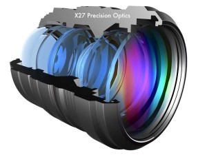 IR corrected lens optics for color low light night vision camera