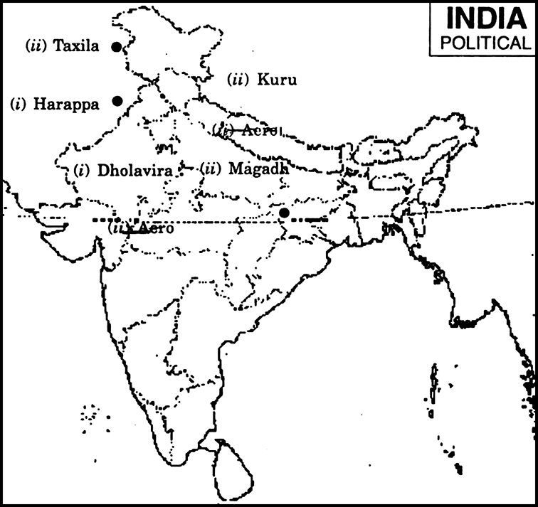 In The Given Political Map Of India Locate The Following Oil Field In ...