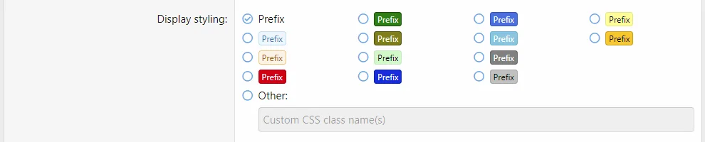 Resource 'Creating custom prefix styling'