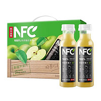 农夫山泉 NONGFU SPRING NFC 果汁 饮料 100%鲜果冷压榨  新疆苹果汁300ml*10瓶（礼盒）