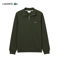 LACOSTE 男士通勤半拉链翻领套头宽松长袖卫衣SH1927