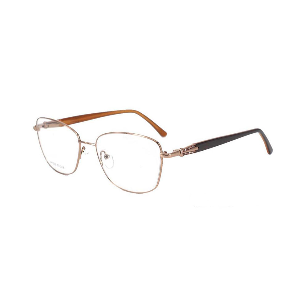 Gd Fshionable Style Full Rim Metal Frame With Acetate Temple Optical Frames