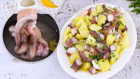 Octopus and potato salad: a simple and delicious summer dish